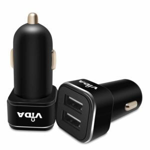 Vida IT V2 USB 2-Port Car Charger with 3-in-1 Cable