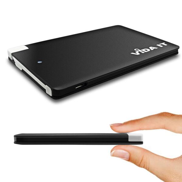 Vida IT vCard Super Slim 2500mAh Power Bank Portable Charger Vida IT vCard Super Slim 2500mAh Power Bank Portable Charger