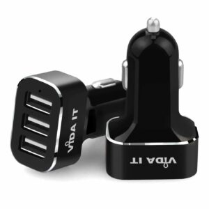 Vida IT V3 Fast USB 3 Port Car Charger with Smart IC 5V/5.2A 26 Watt Output