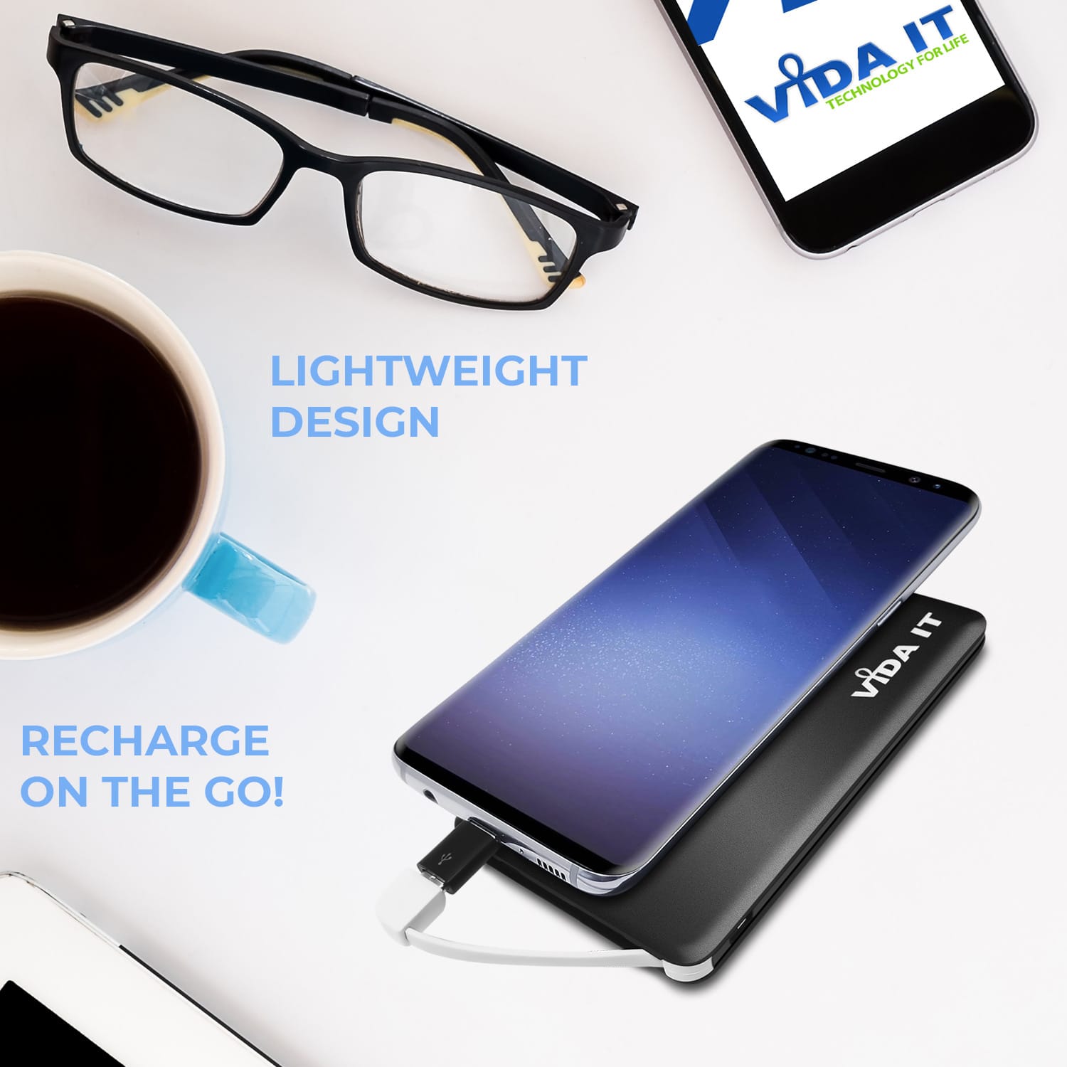 Vida IT vCard+ Super Slim 4000mAh Power Bank Portable Charger - Image 6