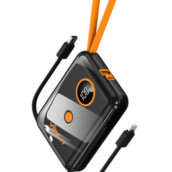Vida IT vGo Power Bank for Heated Jacket, Heated Vest Battery Pack 10000mAh Portable USB Charger, Power Pack for Heated Seat Chair, Mobile Phone Charger for iPhone Android with Built-In Cable Fast